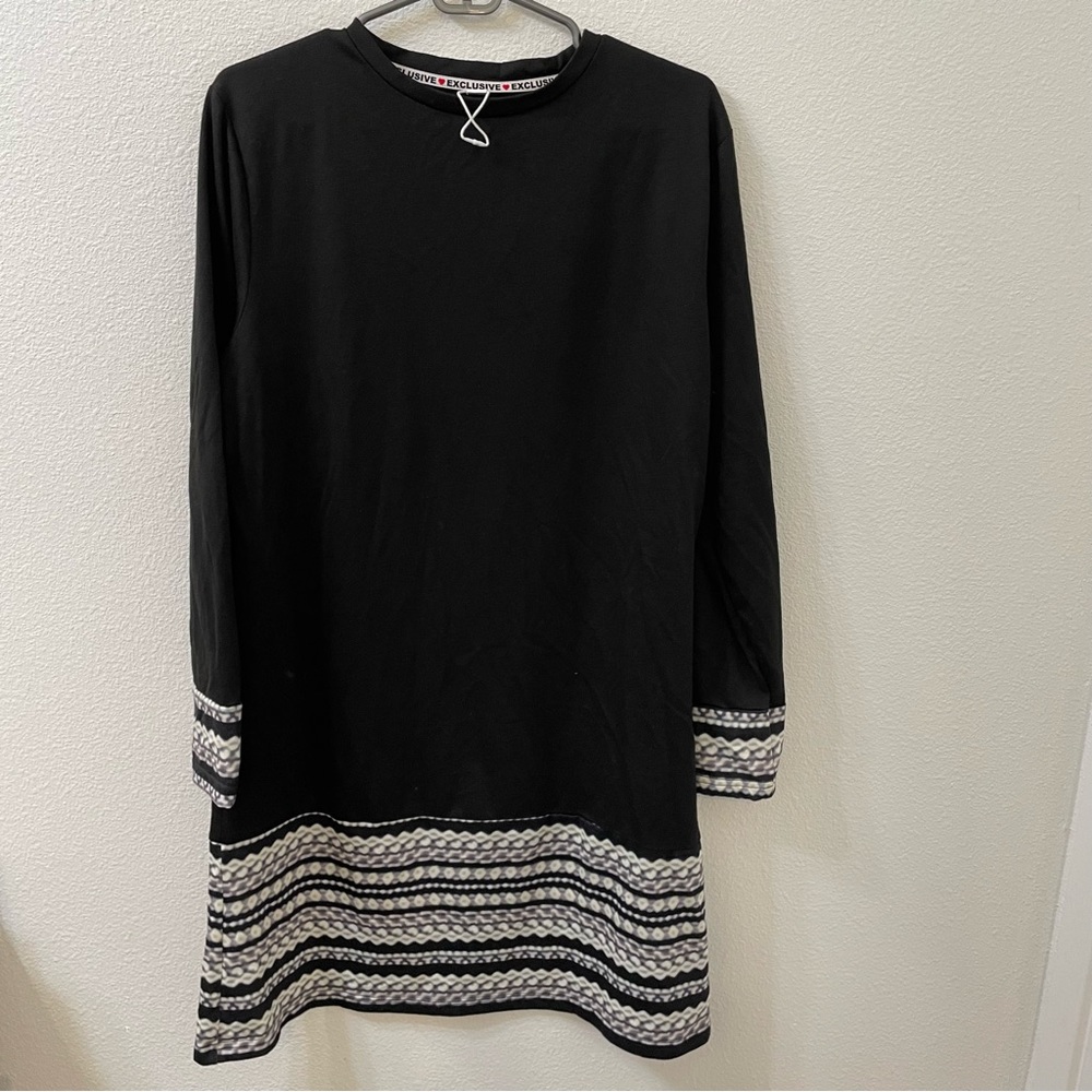 Exclusive t shirt dress black xl